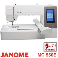 Janome Memory Craft 550E broderimaskine (ekstra lev.tid)